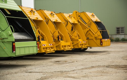 Professional clearance team handling office waste in London